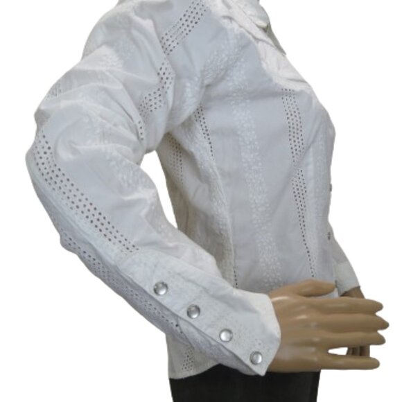 Roughrider Western Long Sleeve with Eyelet Design - Picture 2 of 6